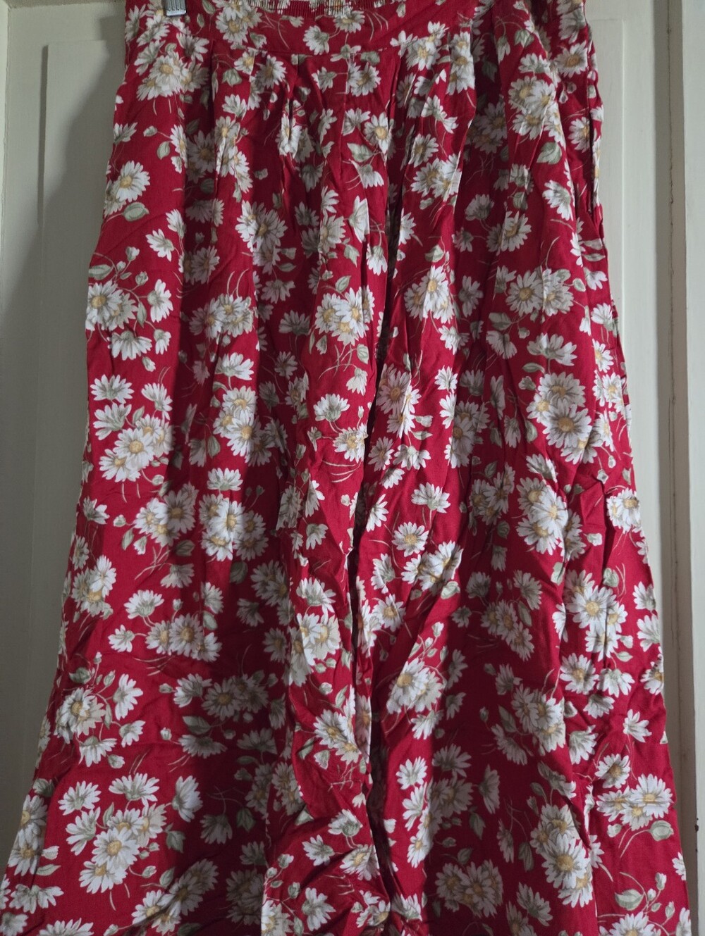 Red Daisy Skirt